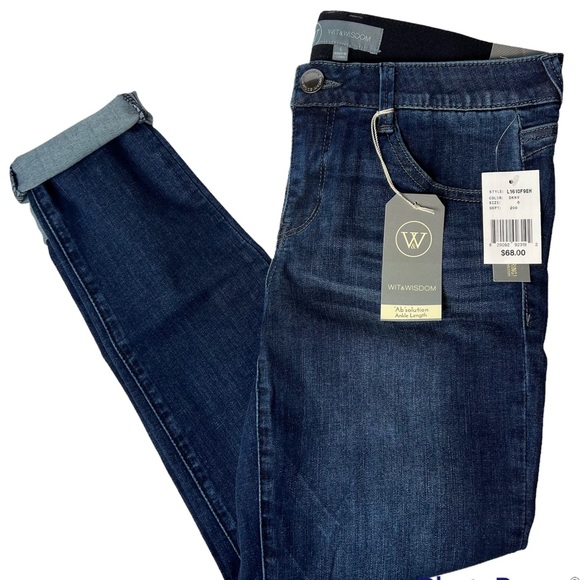 Wit & Wisdom Jeans Dark Navy Ankle Length Jeans - Picture 14 of 14